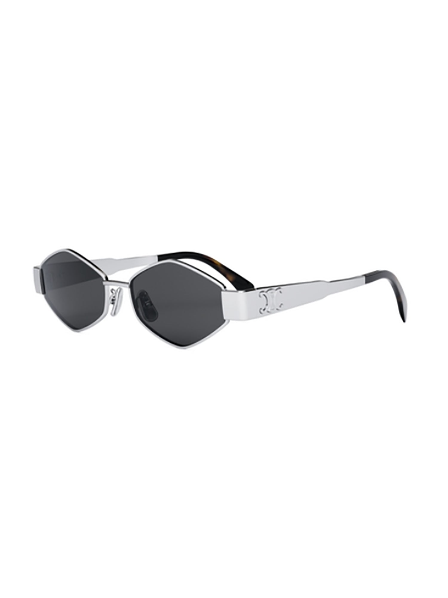 Hexagonal Frame Sunglasses With Dark Lenses