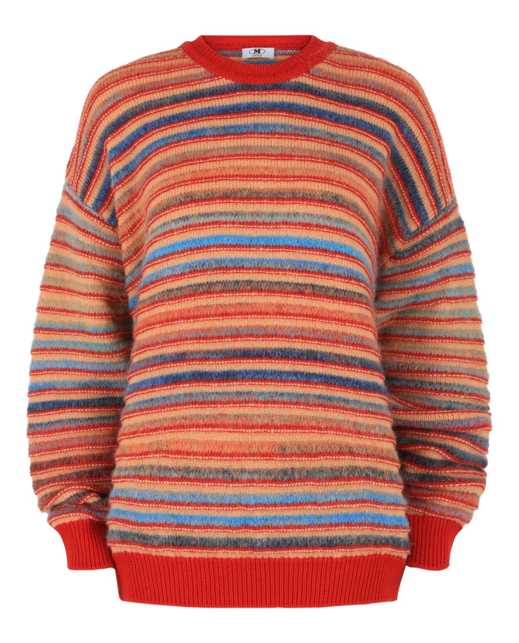 Oversized Striped Knit Sweater
