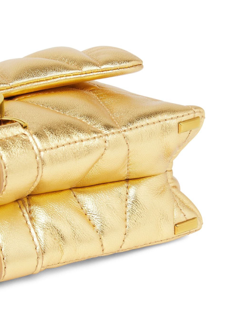Quilted Gold Lambskin Bag