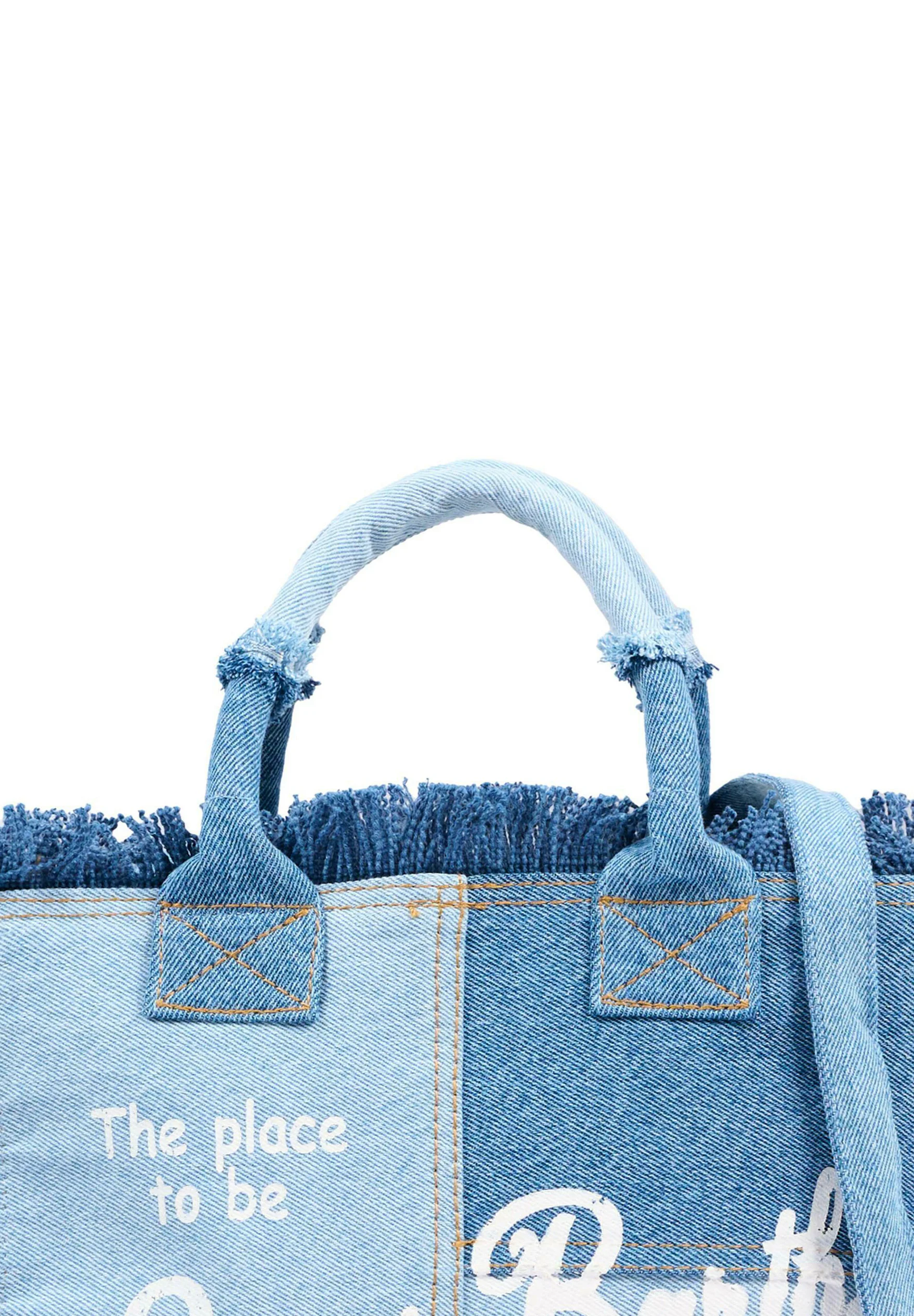 Denim Blue Colette Cotton Handbag
