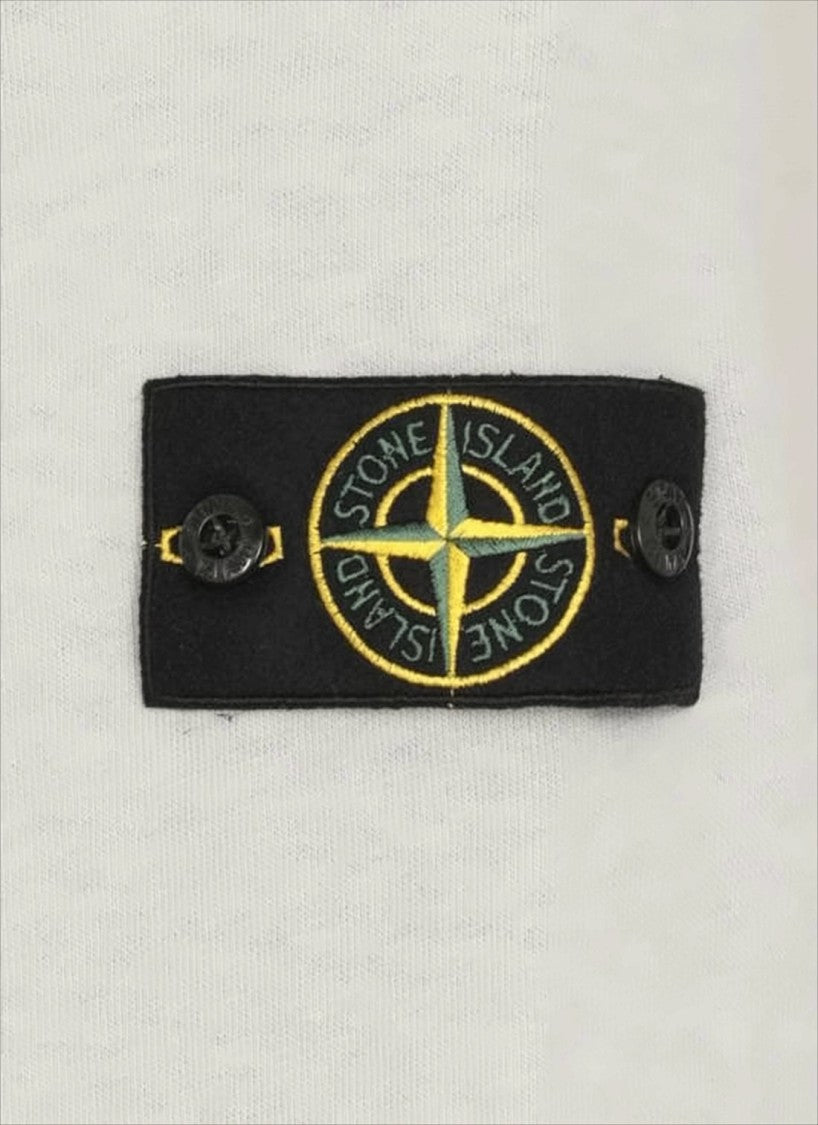 Long-Sleeve Crewneck Shirt with Subtle Logo Patch