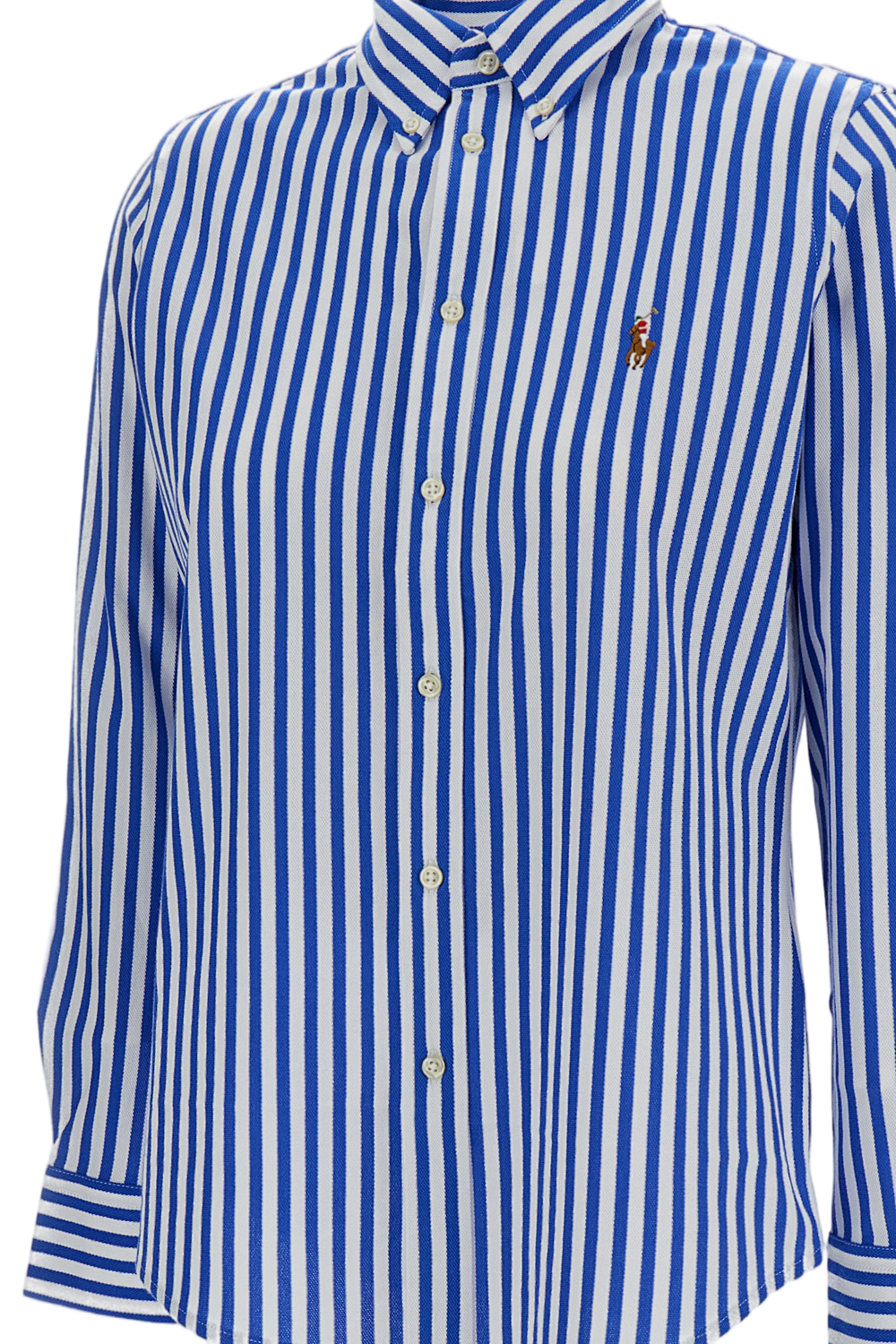 Light Blue Striped Oxford Cotton Shirt