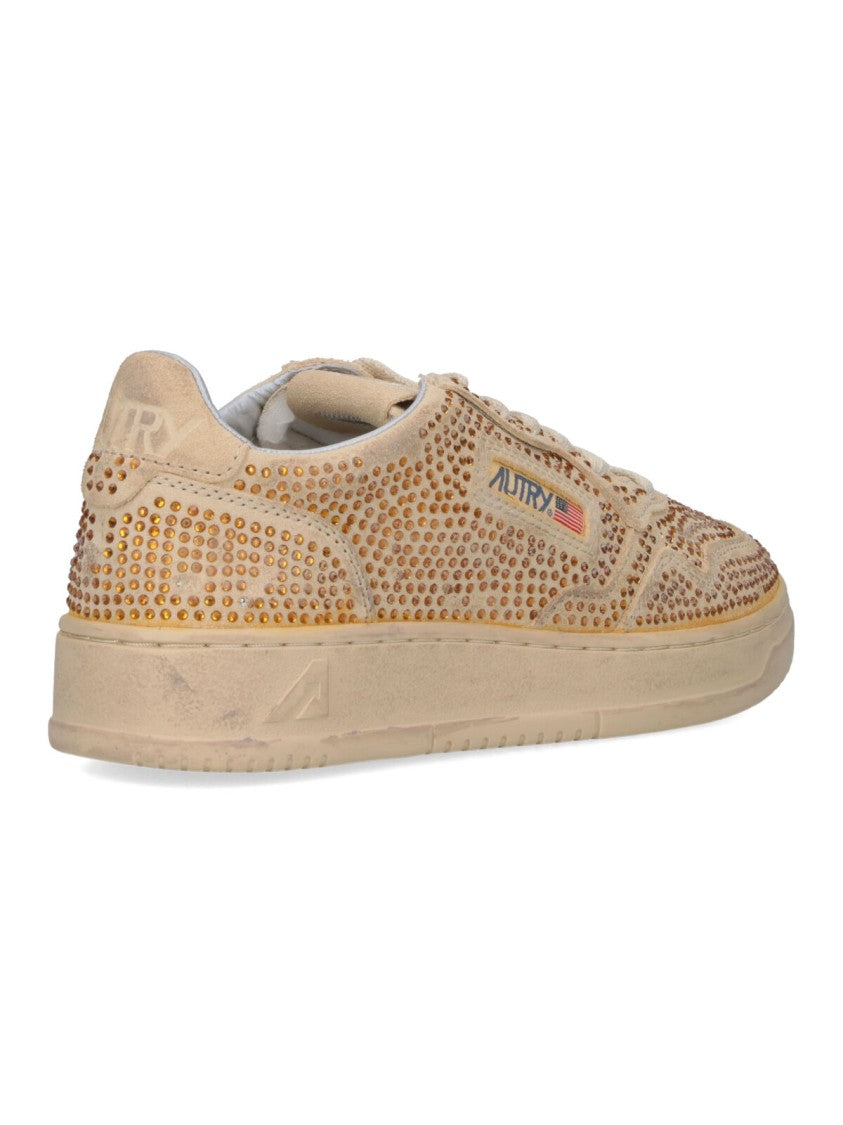 Low-Top Beige Sneakers