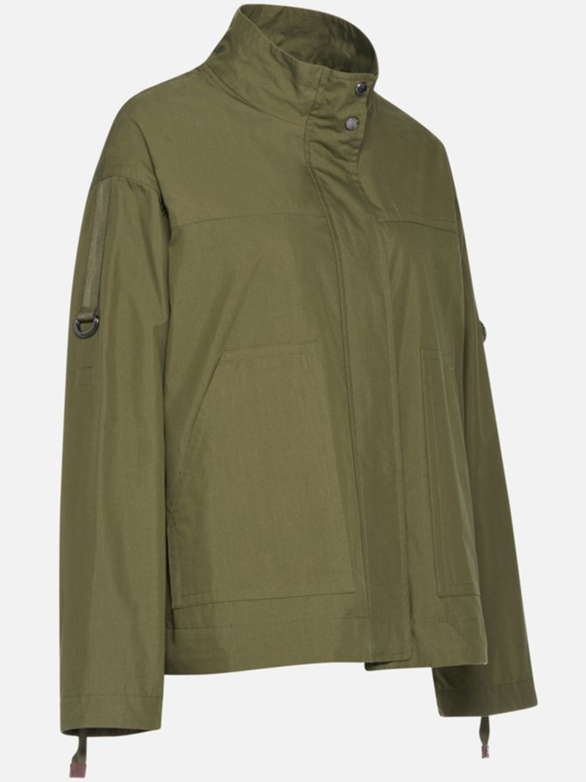 Naileen Cropped High Stand Collar Jacket