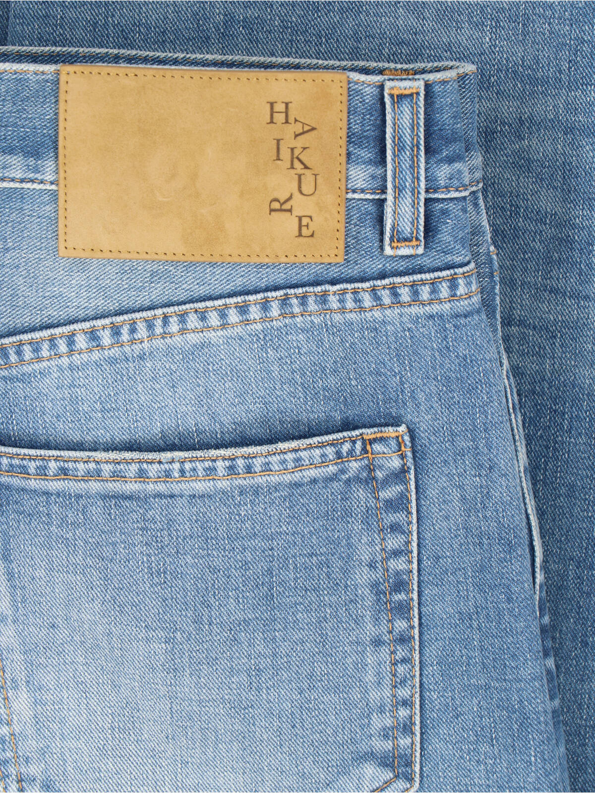 Blue Blake Mid-Rise Straight Denim Jeans