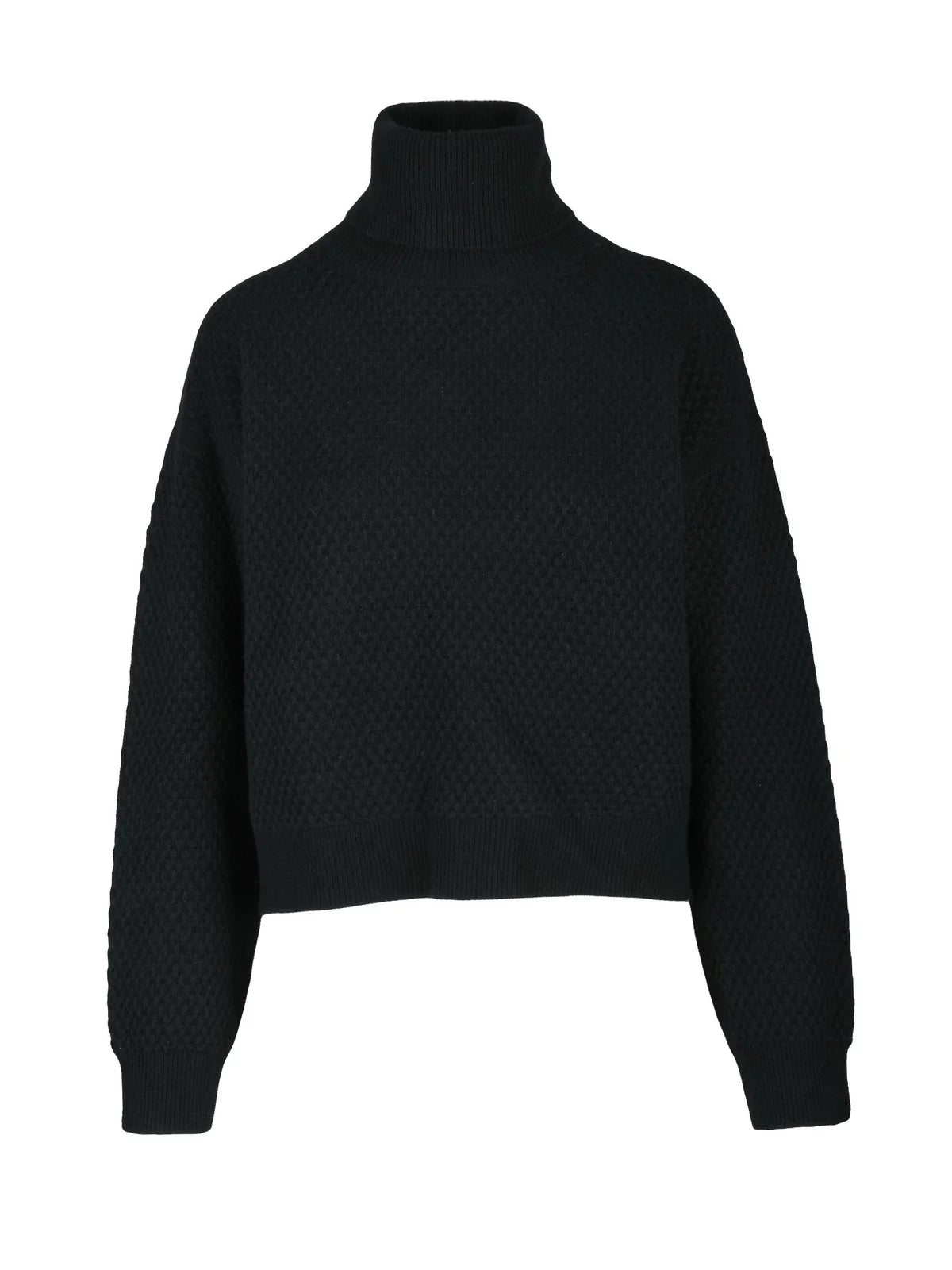 Black Cashmere Turtleneck Sweater