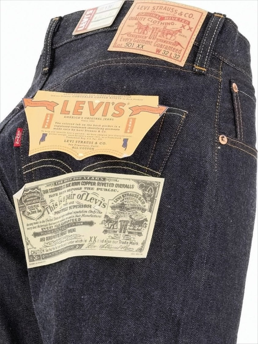 Straight-Leg Dark Indigo Denim Pants