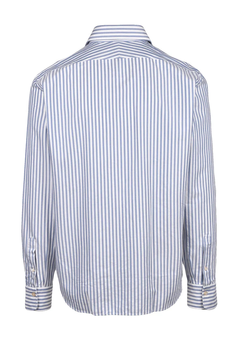 Classic Shirt - White/Sky Blue