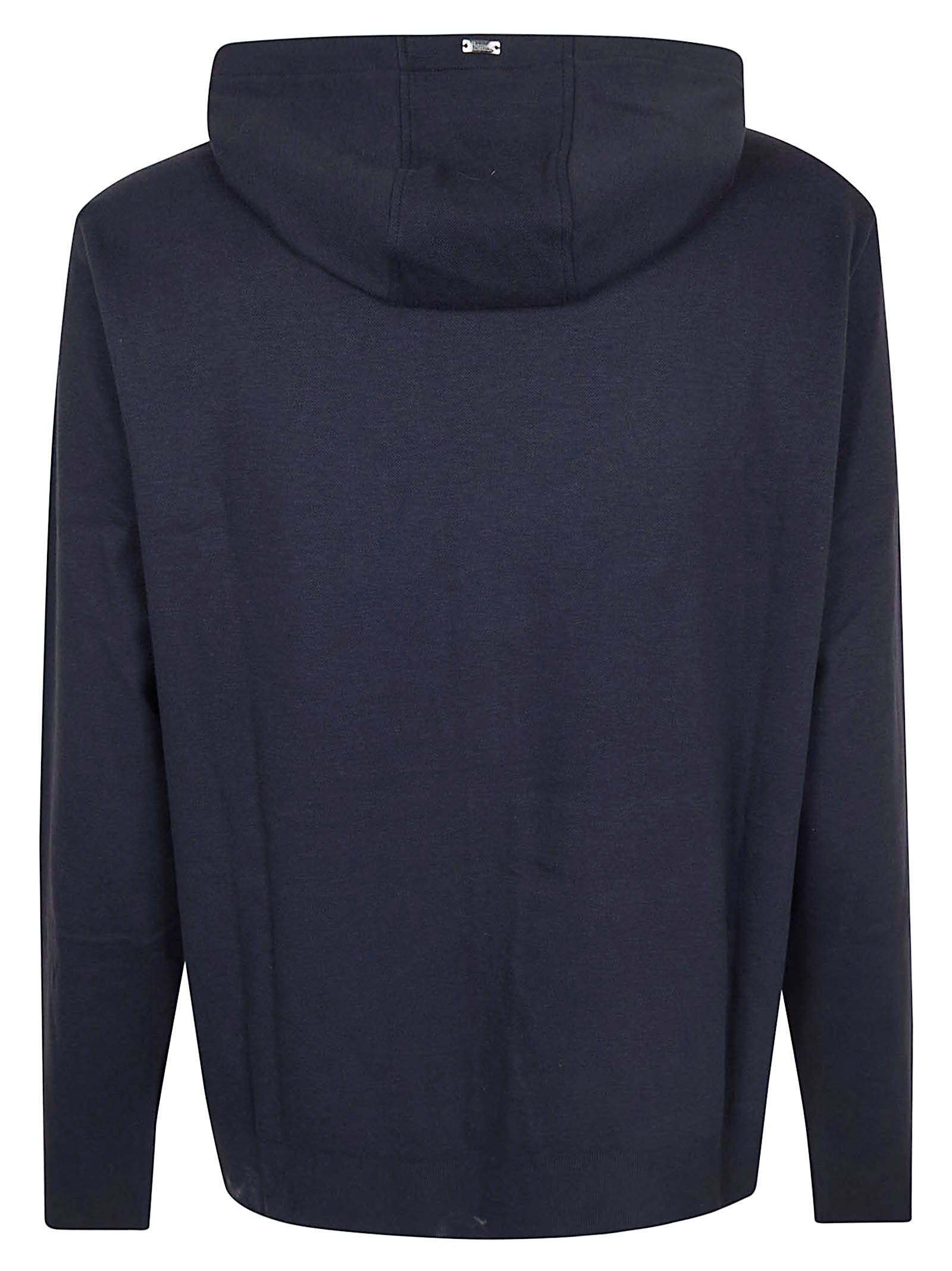 Jersey Knit Drawstring Hood Sweatshirt