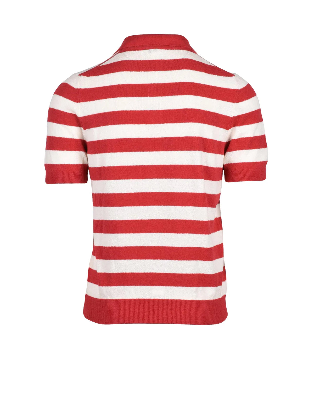 White Red Cotton Polyamide Men Polo