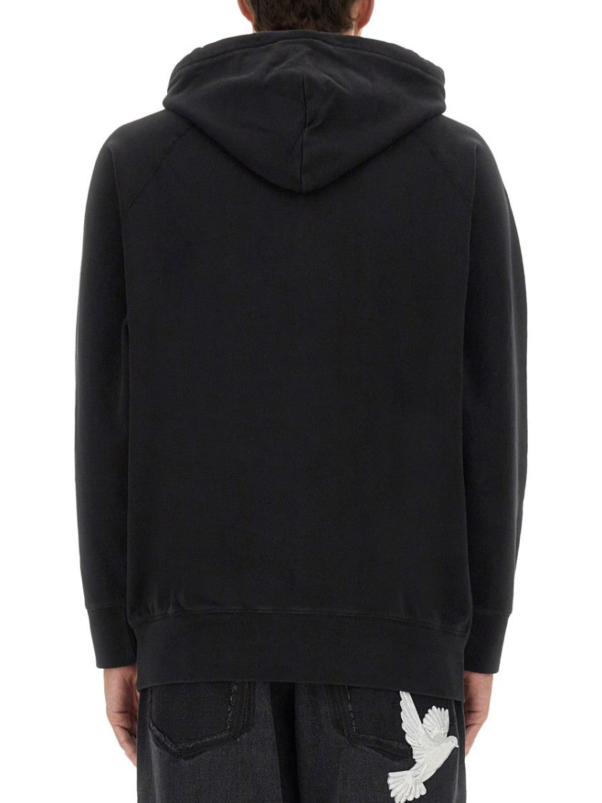 Relaxed Fit Black Hoodie