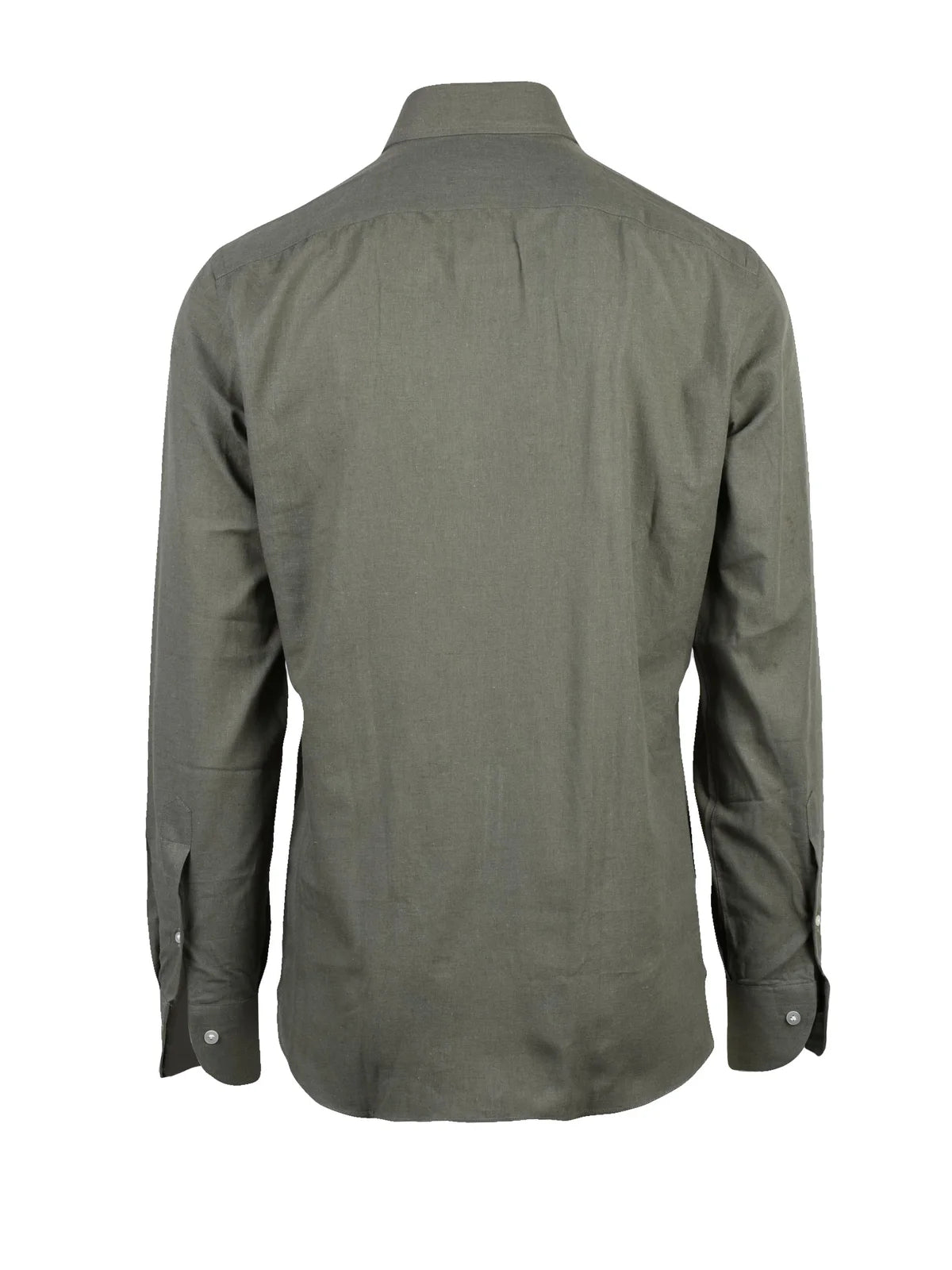 Green Cotton Linen Shirt
