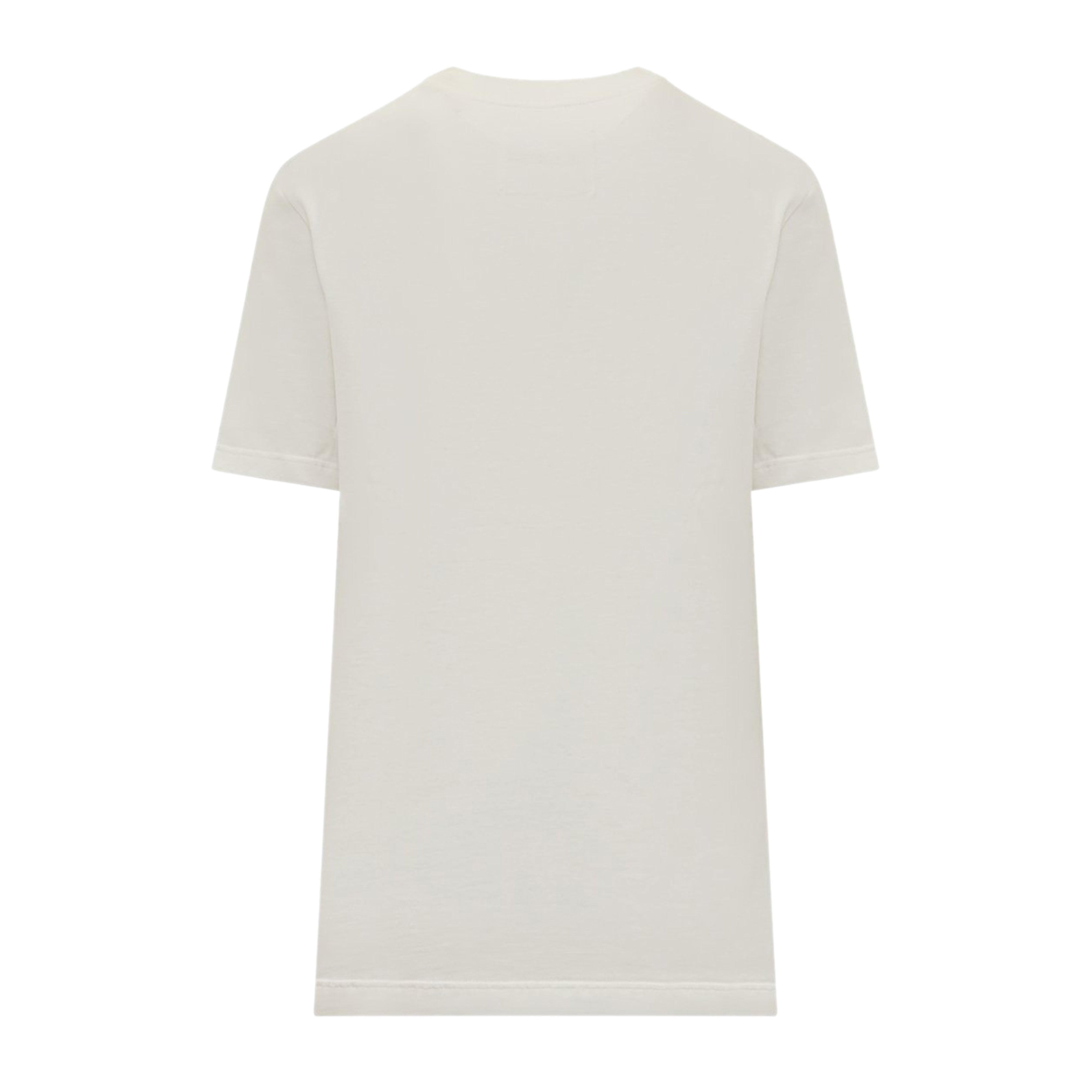 White T-Shirt With Centered Logo