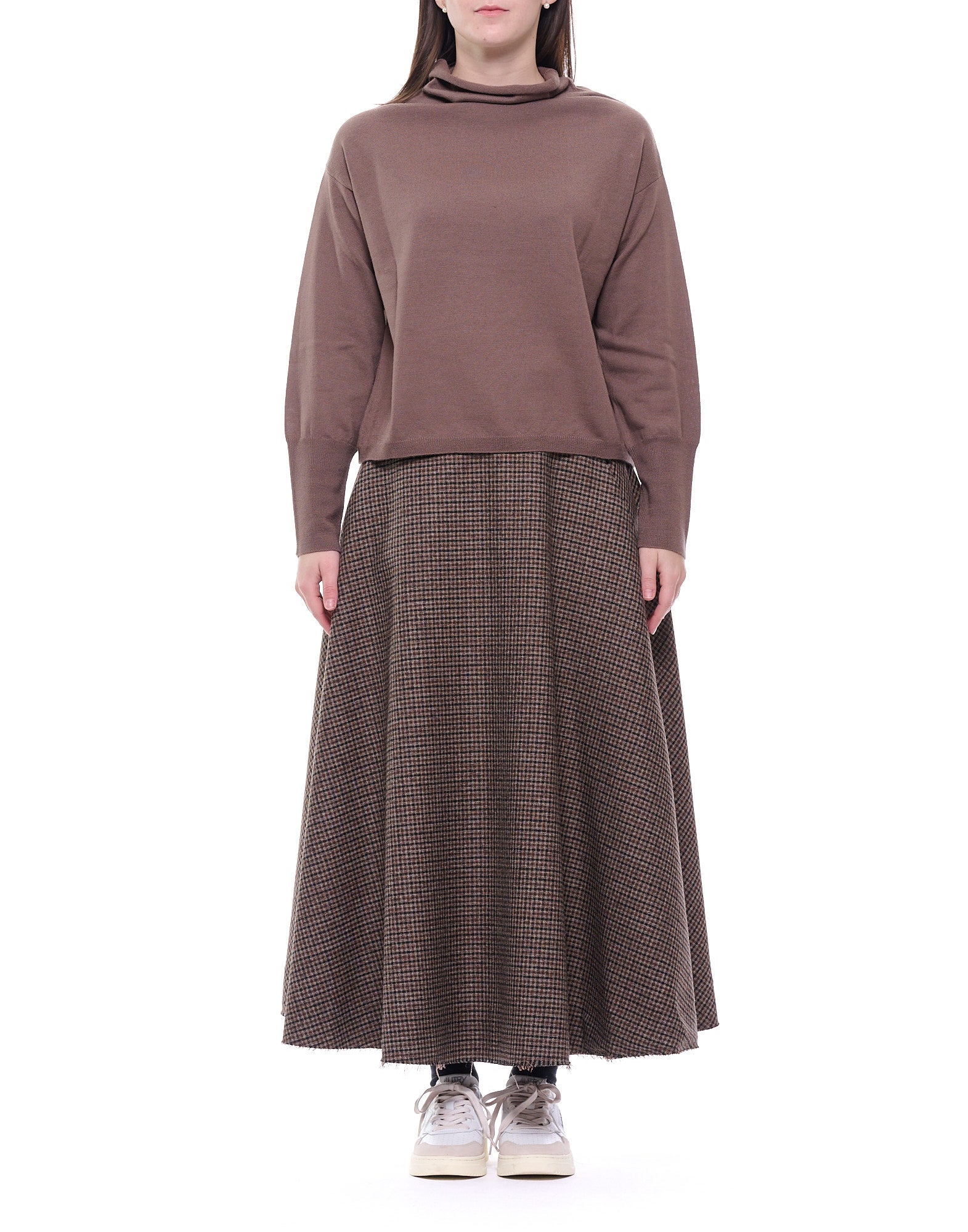 Women’S Virgin Wool High-Neck Sweater
