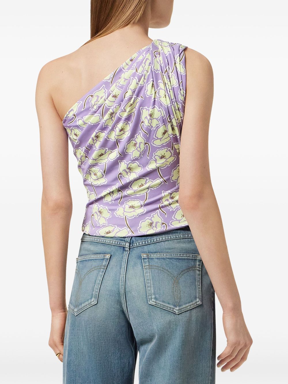 One-Shoulder Lilac Top