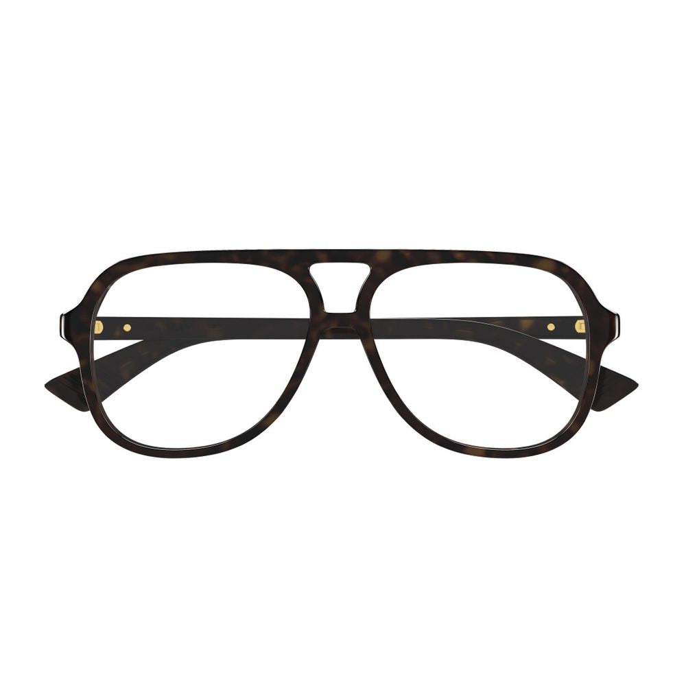 Bv1417O Linea Ribbon Pilot-Inspired Havana Acetate Eyeglasses