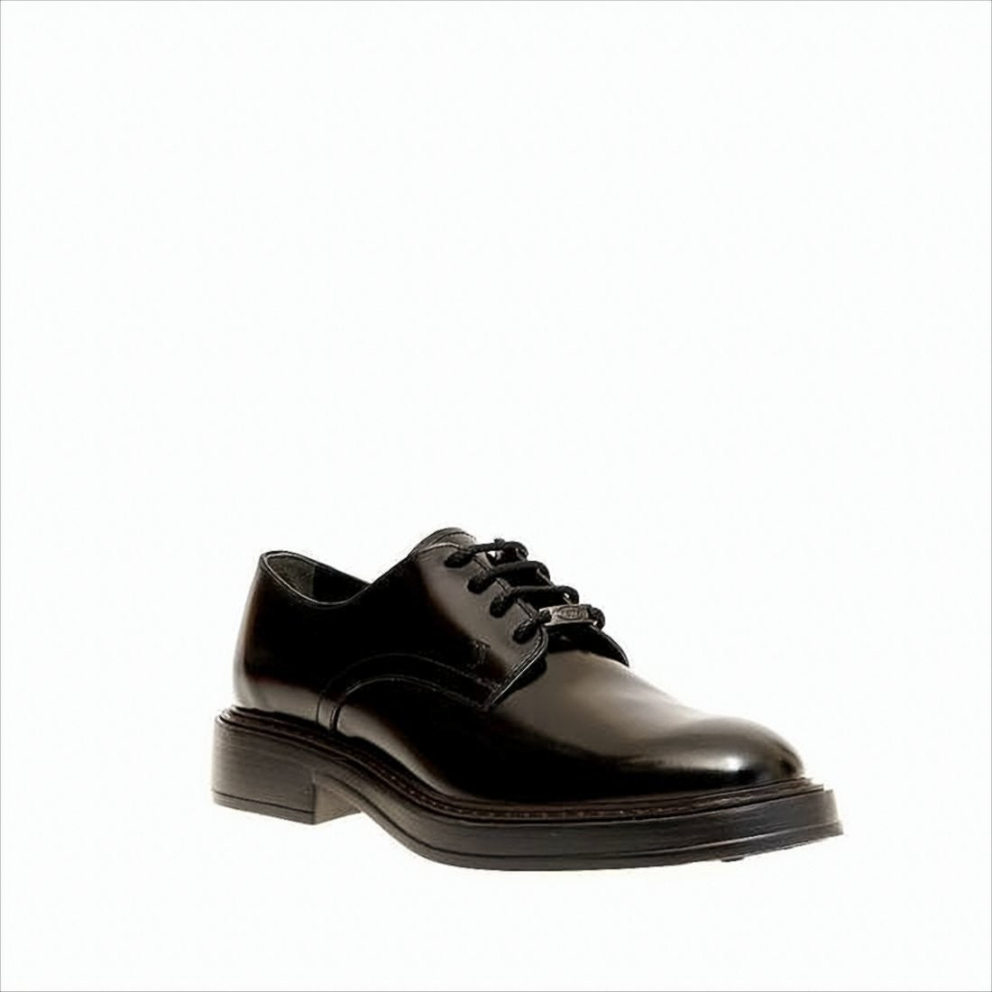 Polished Leather Lace-Up Dress Shoes
