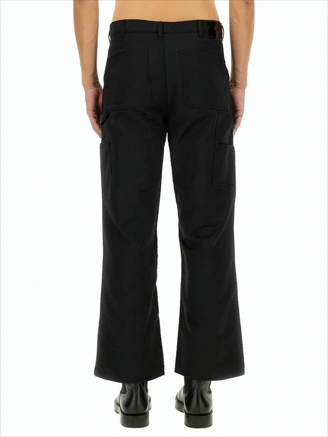 Straight-Leg Pants with Classic Waistband