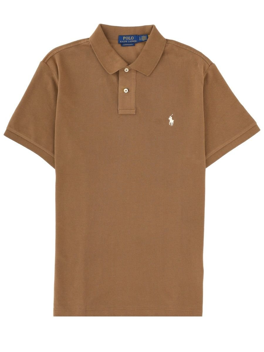 Short-Sleeve Polo Shirt with Two-Button Placket
