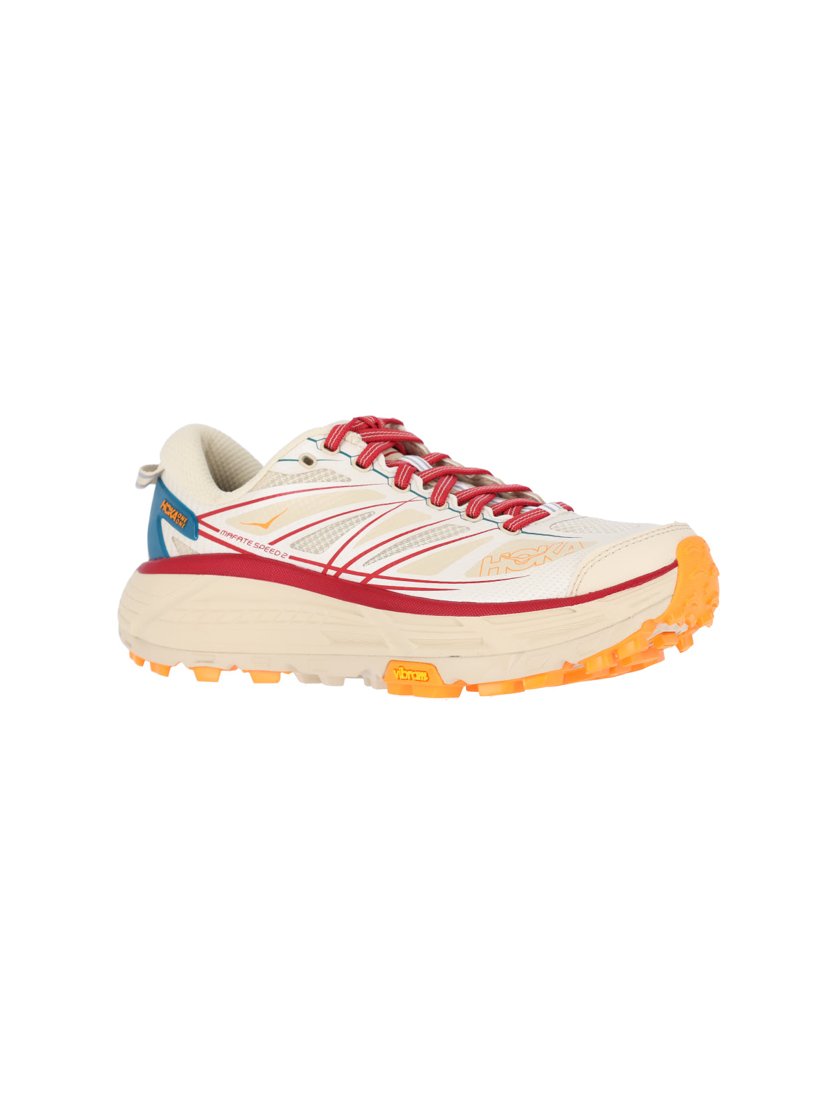 "Mafate Speed 2" Sneakers – Cream/Red/Blue