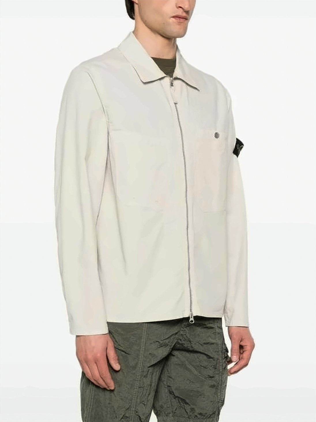 Lightweight Jacket With Textured Fabric