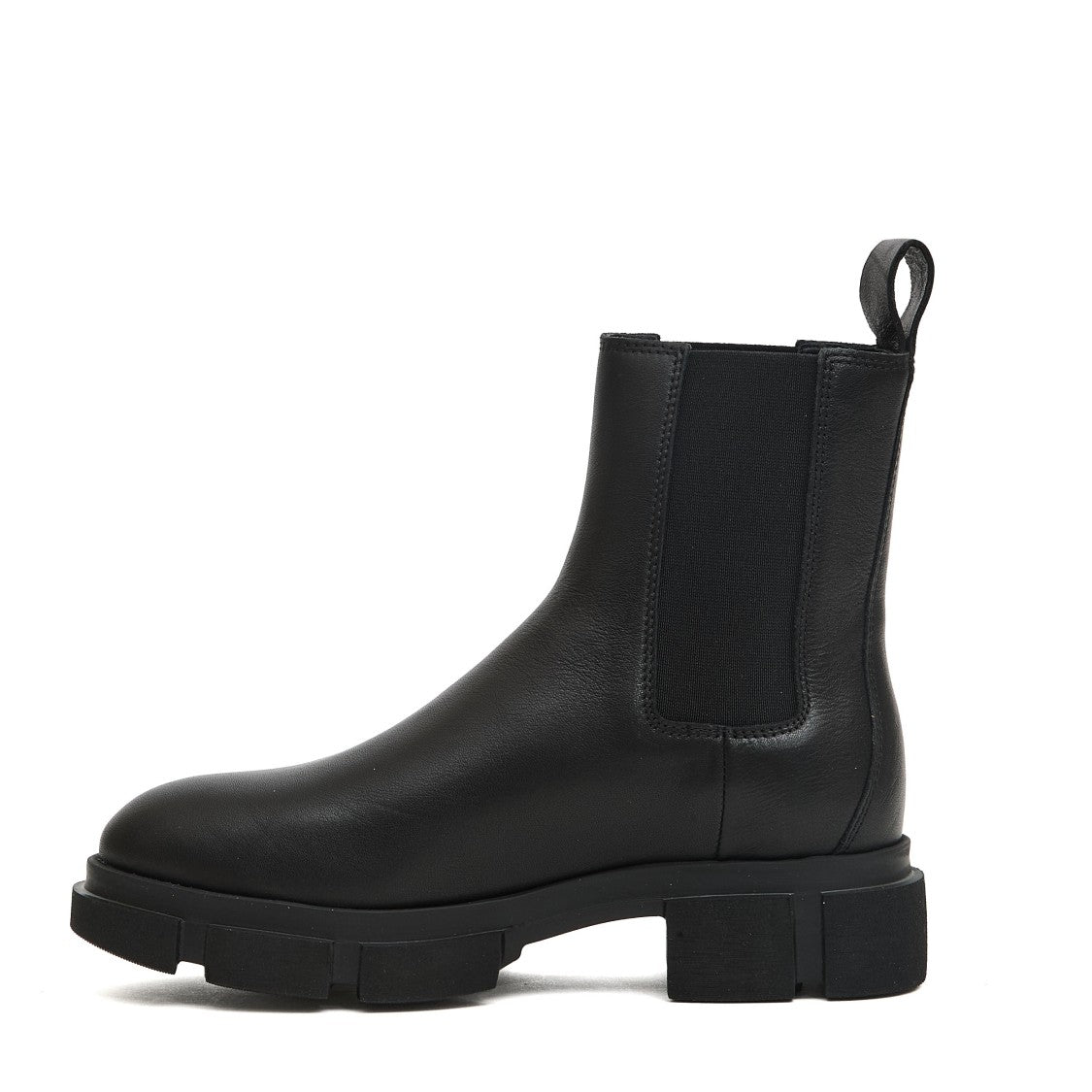 Black Leather Ankle Boot