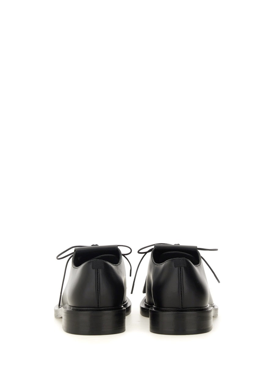 Polished Calf Leather Derby Shoes