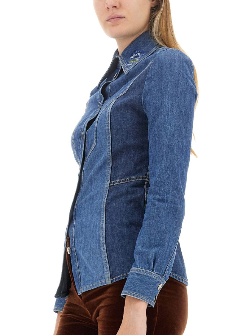 Denim Design Slim Fit Shirt