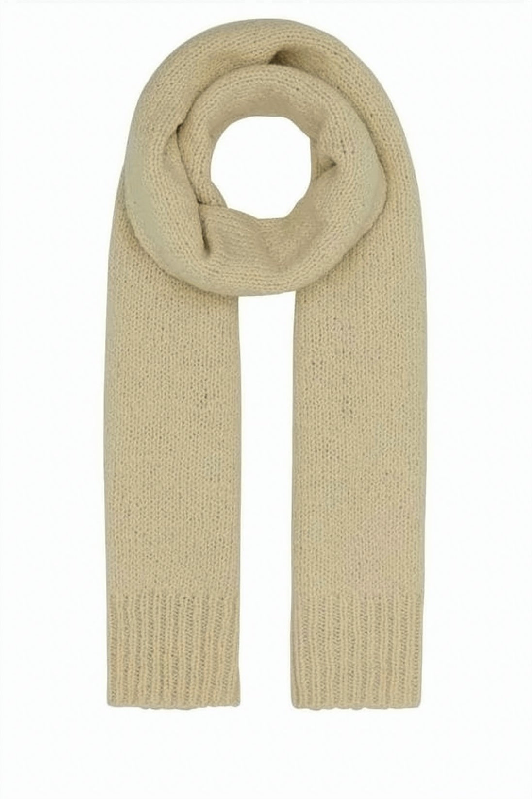 Ribbed Textured Wool Scarf