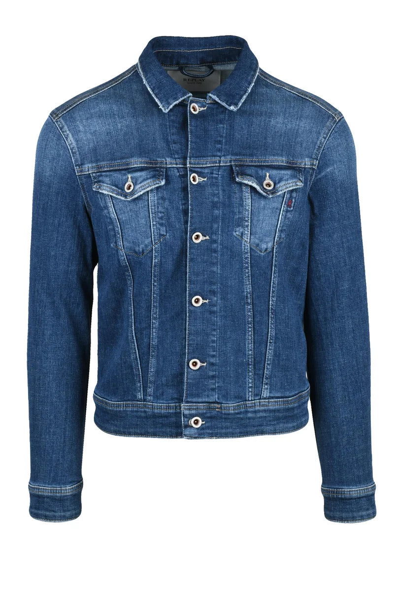 Structured Blue Denim Jacket