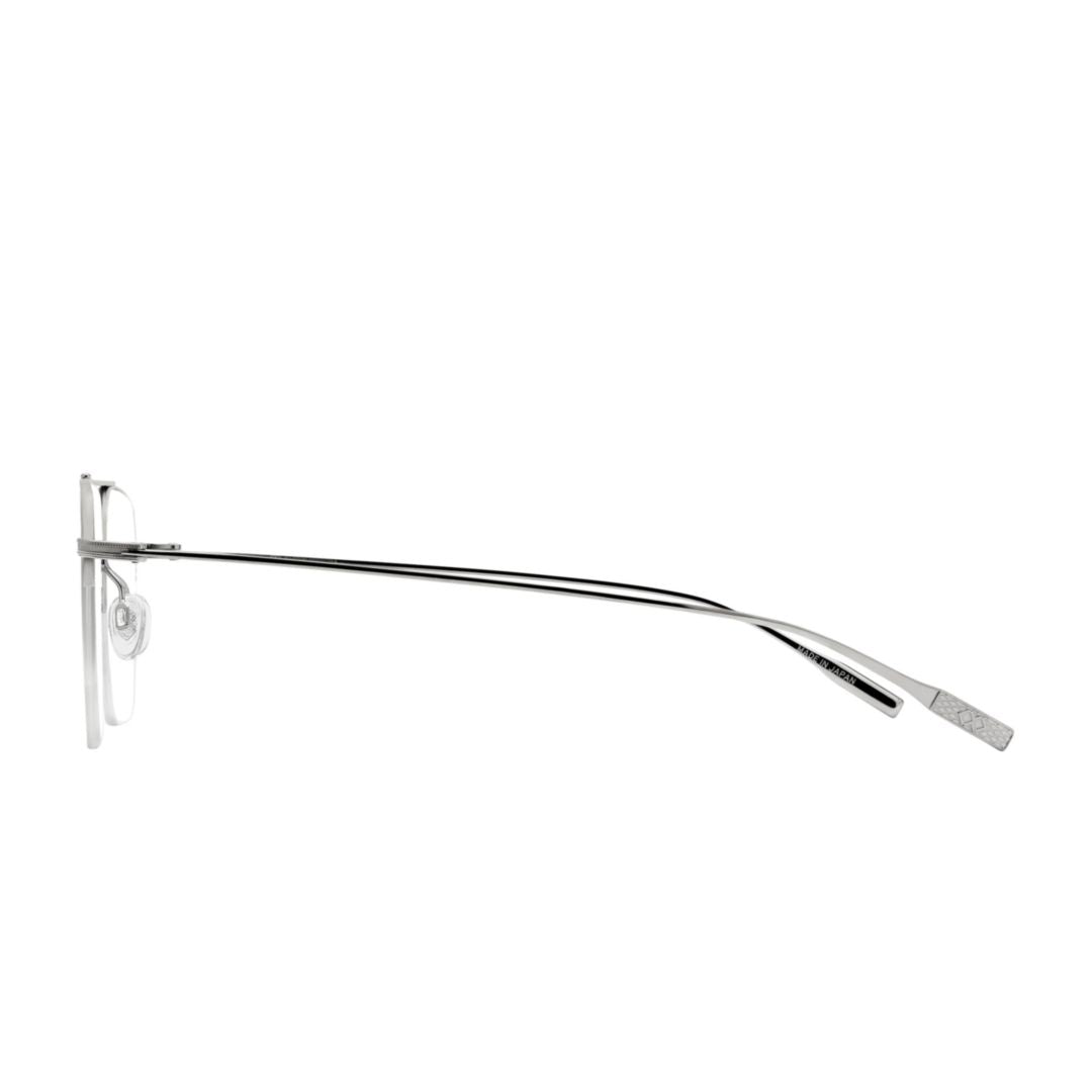 Armstrong Minimalist Rectangular Titanium Eyeglasses with Adjustable Nose Pads