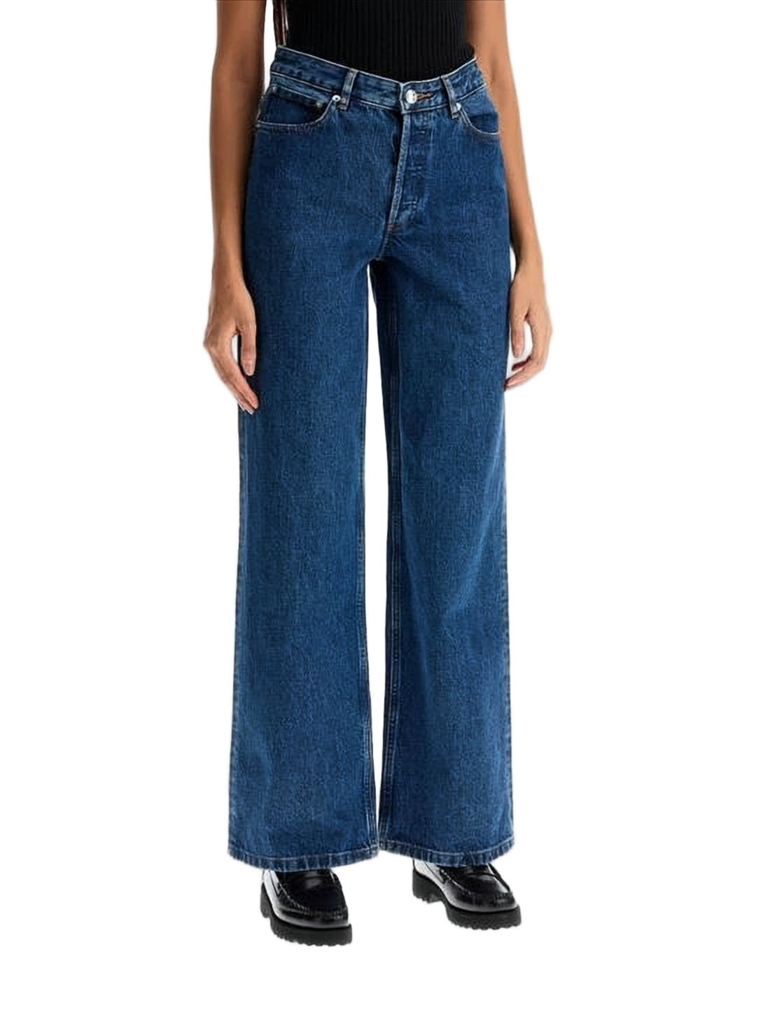Classic Straight-Leg Denim Pants