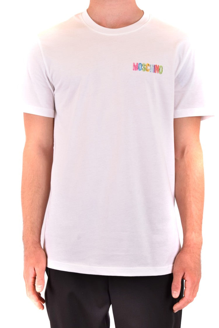 Classic White Short-Sleeve Tee With Iconic Logo