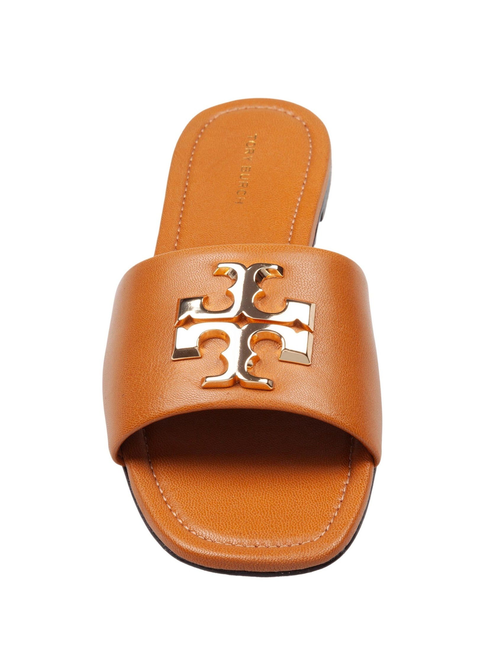 Slide Eleanor In Caramel Color Leather