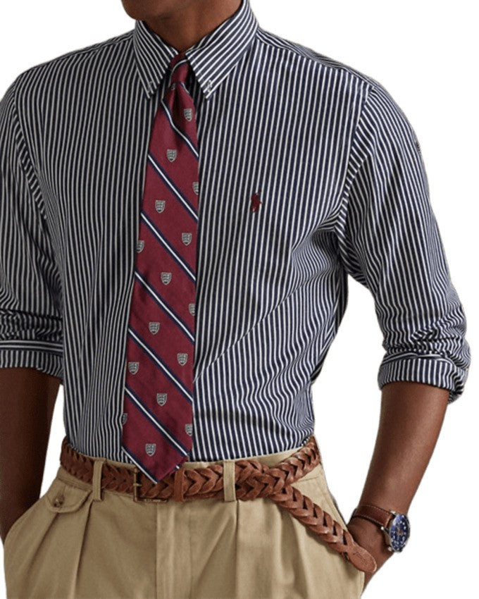 Poplin Stripe Casual Shirt
