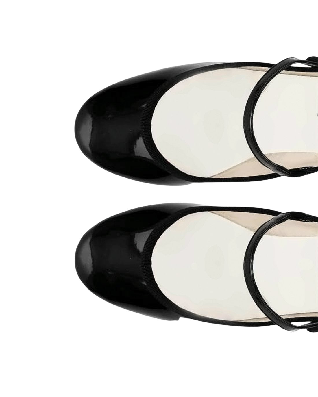 Glossy Flat Shoes with Rounded Toe