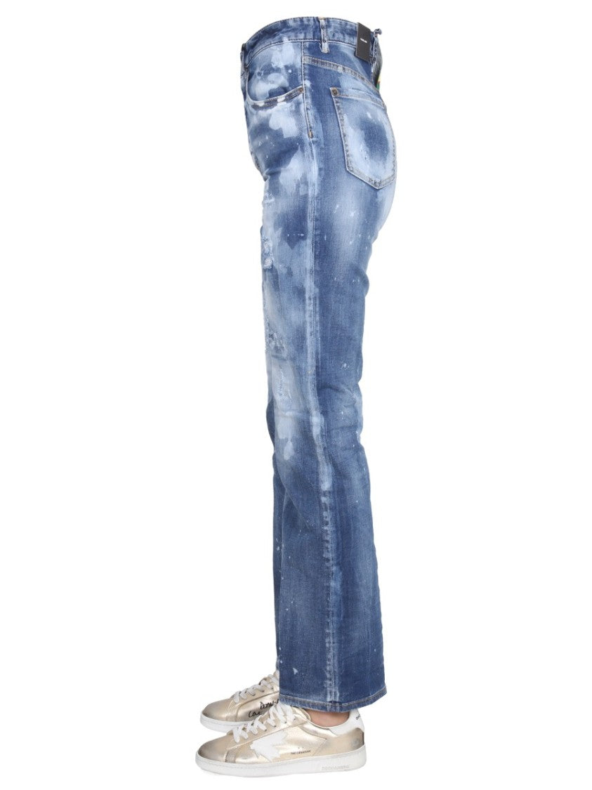 Straight-Leg Denim Jeans