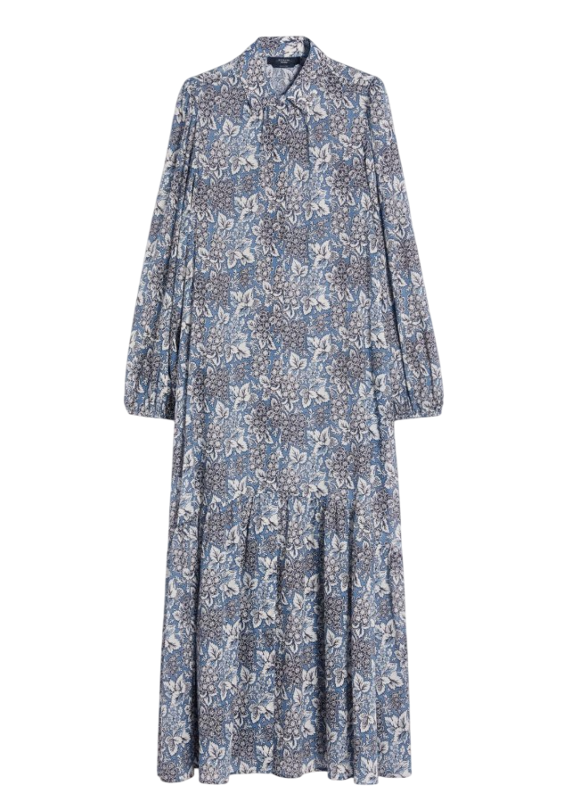Pure Cotton Voile Puff Sleeve Dress
