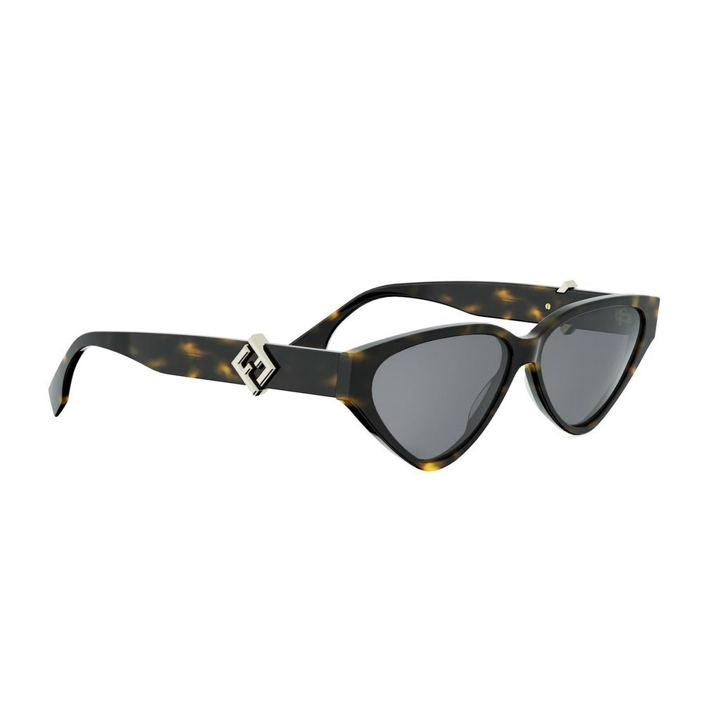 Ff Diamonds Triangular Cat-Eye Acetate Sunglasses