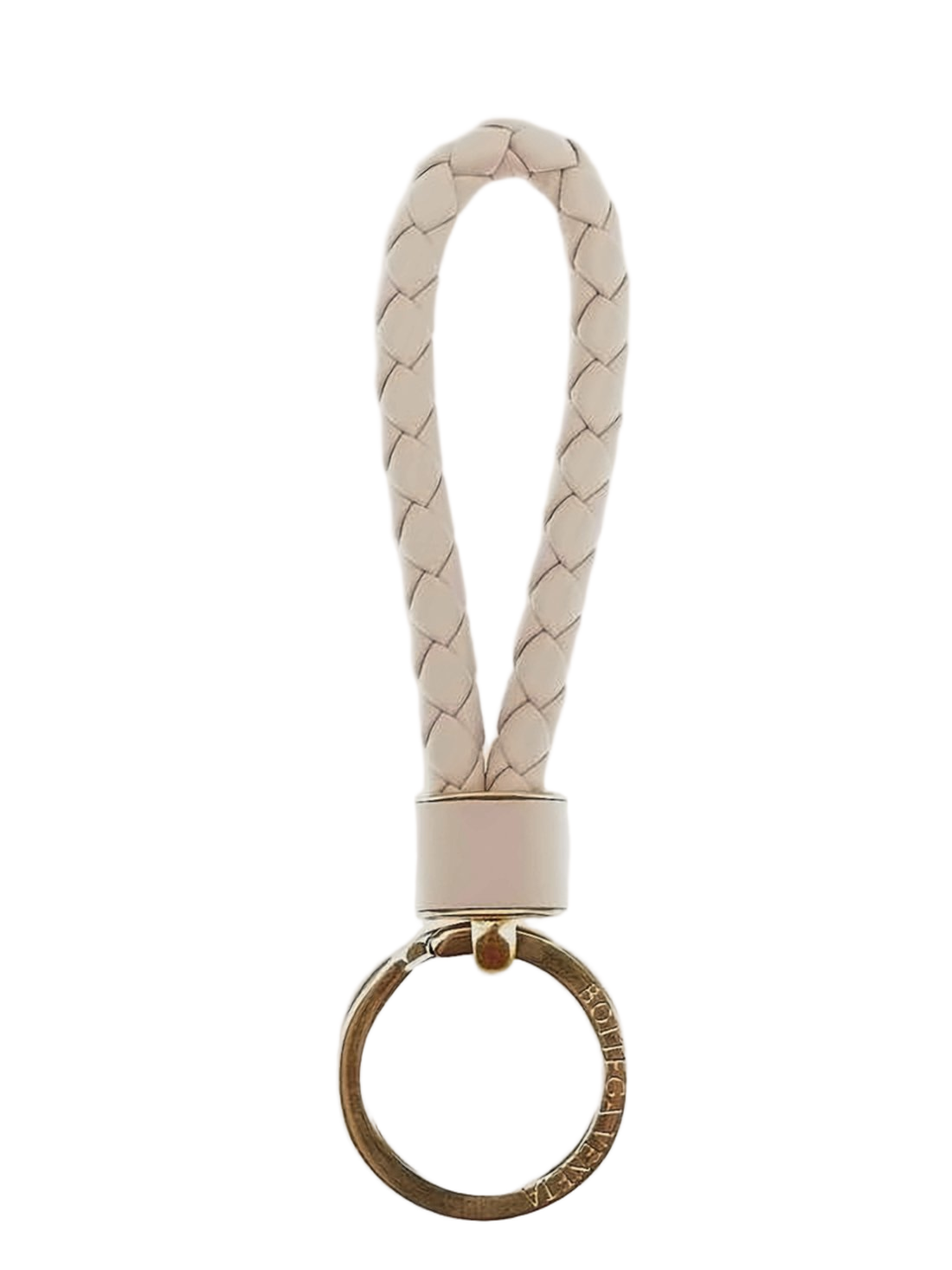 Braided Lambskin Leather Keyring