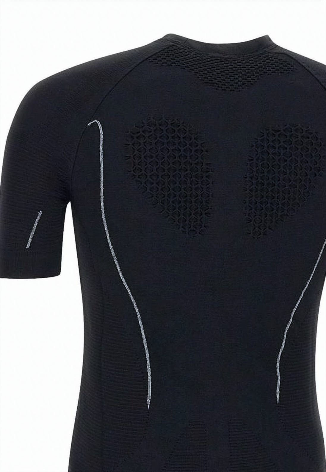Short-Sleeve Fitted T-Shirt With Textured Ventilation