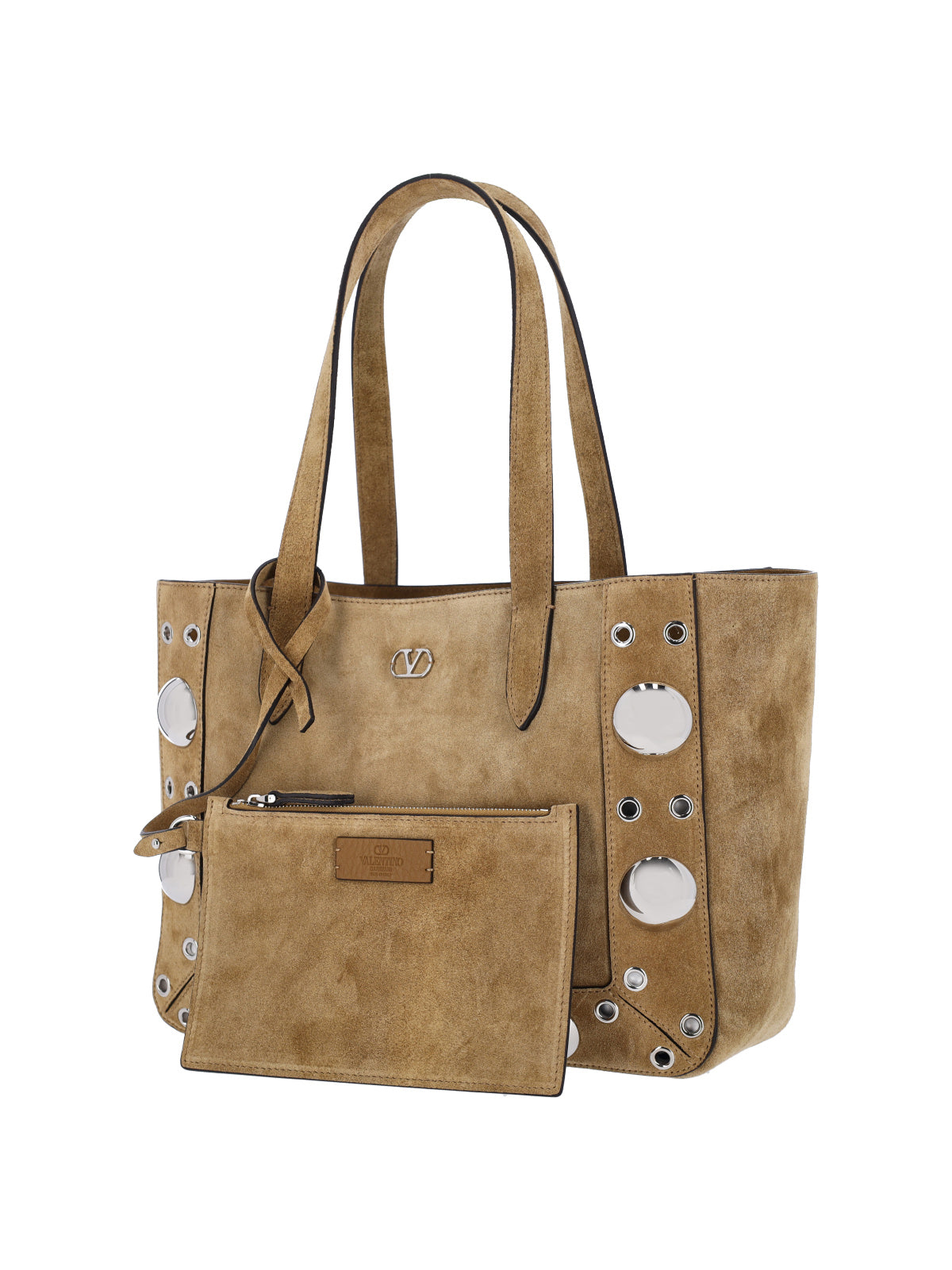Structured Beige Handbag with Minimalist Design