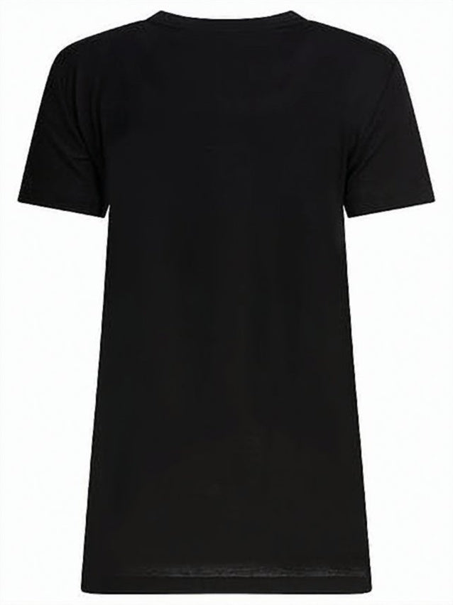 Short-Sleeve Cotton T-Shirt with Embossed Logo