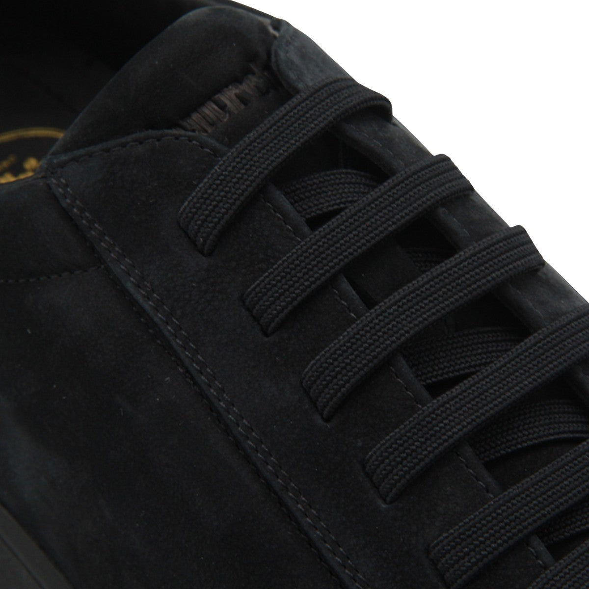 Black Low-Top Sneakers with Matte Finish