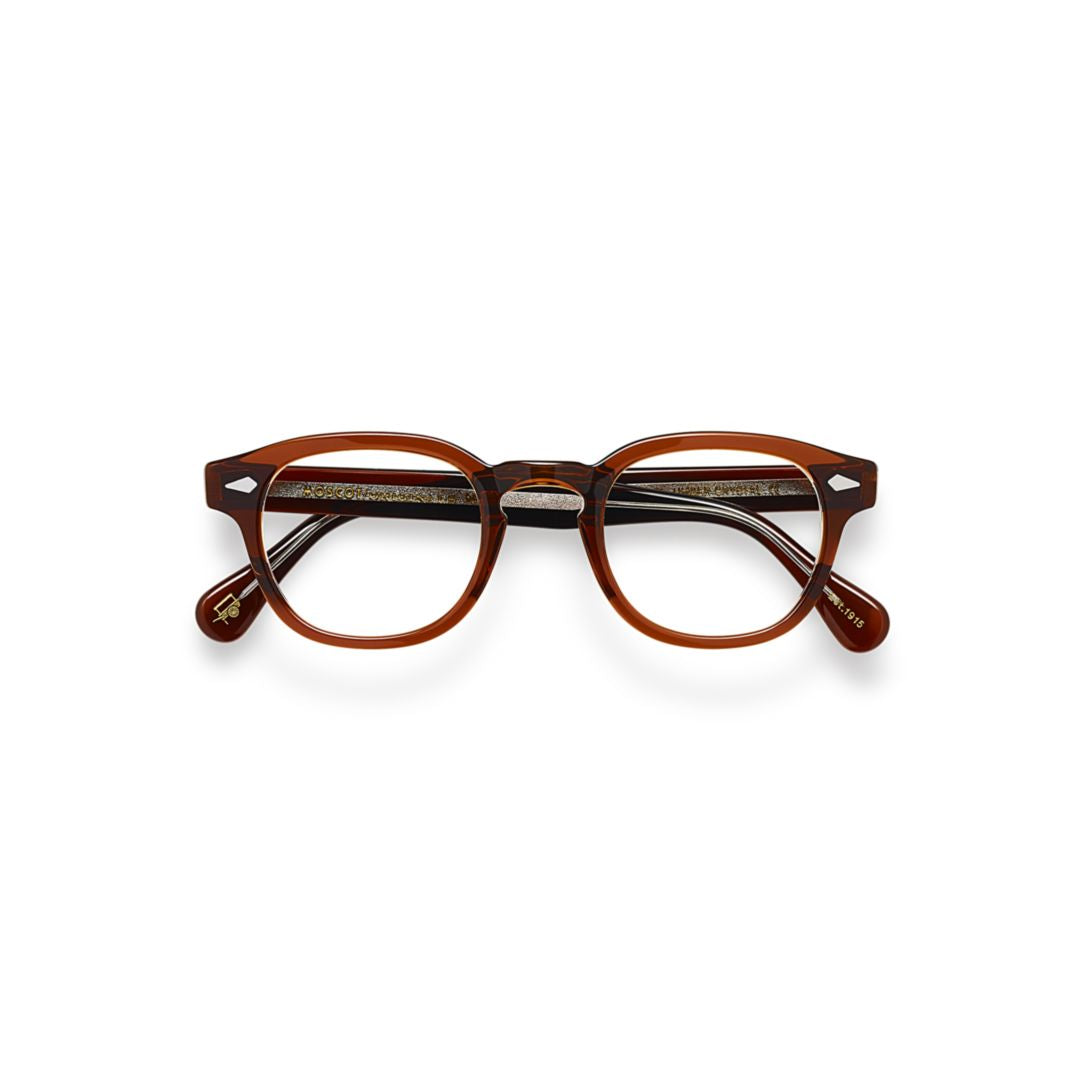 Or-Lem-O Lemtosh Classic Round Acetate Sunglasses with Keyhole Bridge
