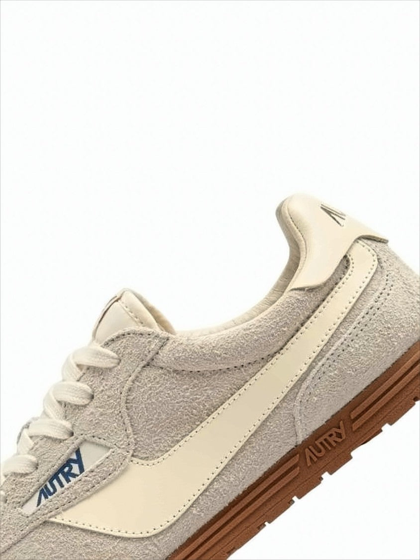 Textured Suede Low-Profile Sneakers