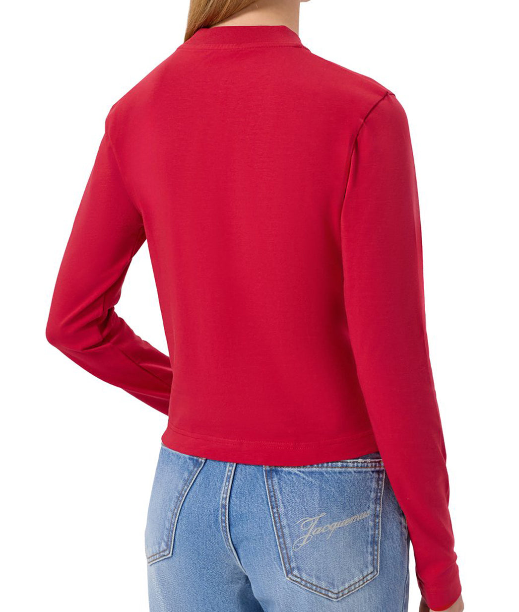 Fitted Long Sleeve Top with Minimalist Design
