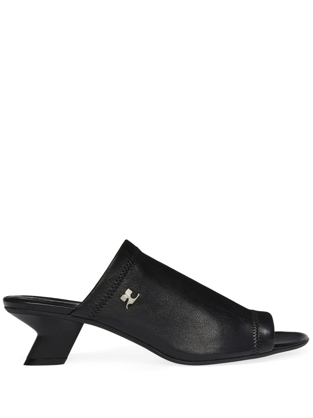 Sculpted Heel Peep Toe Sandals