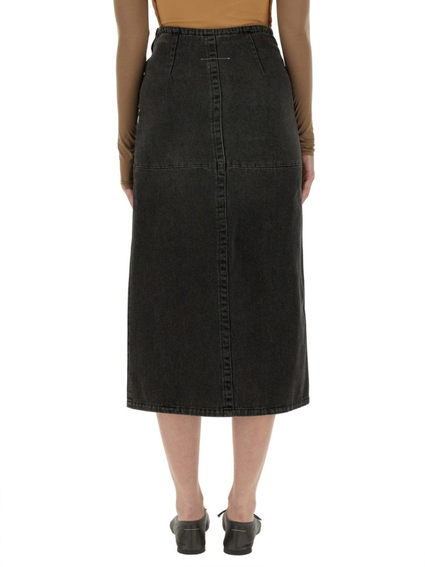Long Denim Skirt