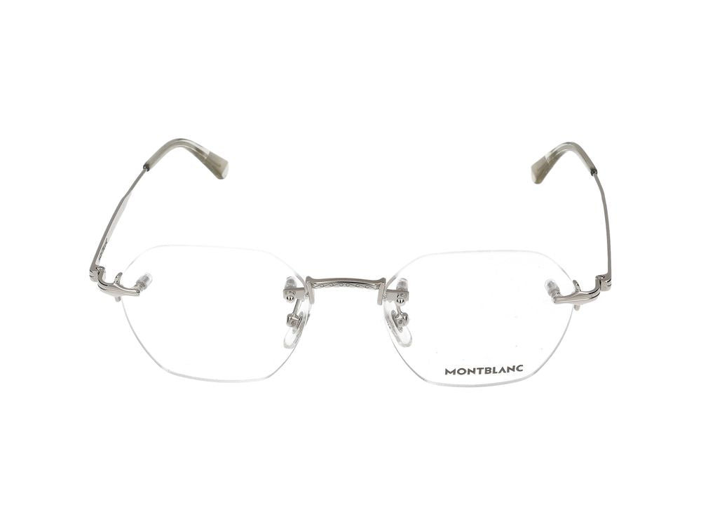 Eyeglasses Montblanc MB0403O 002 Silver Silver Transpa 50/19/145